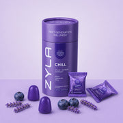 ZYLA Chill Gummies – Calm & Stress Support | Berry Lavender Chill | 30 Individually Wrapped Gummies
