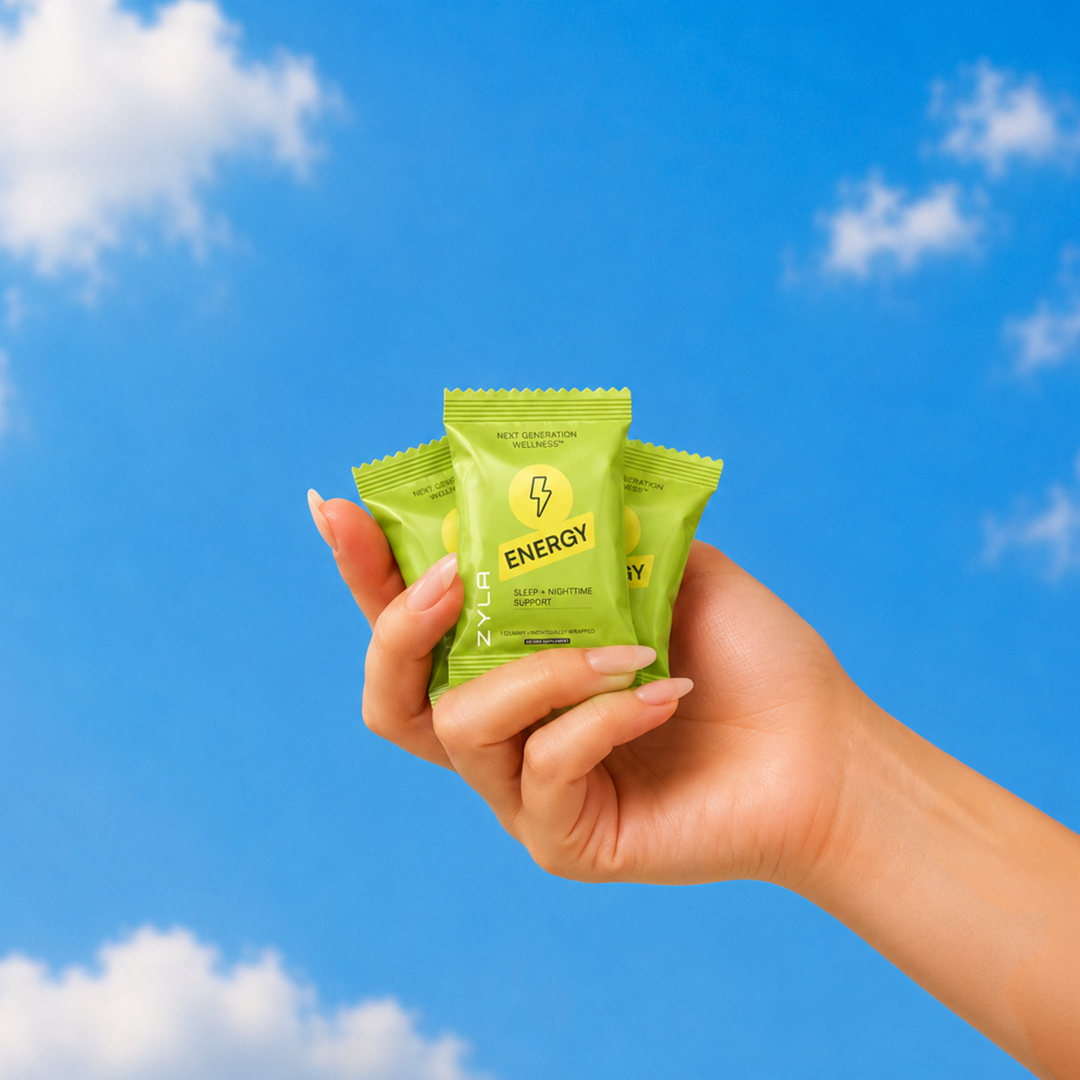 ZYLA Energy Gummies – Clean Daily Energy Support | Cherry Lime Charge | 30 Individually Wrapped Gummies