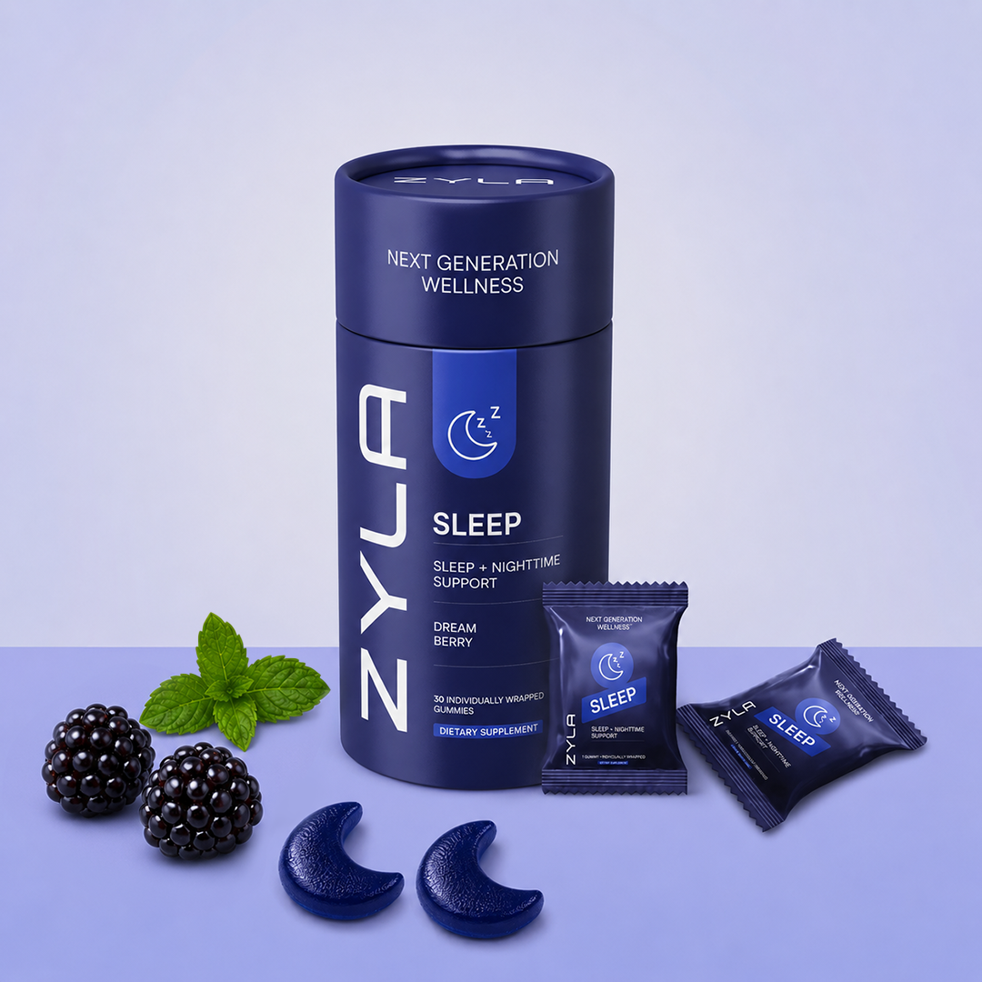 ZYLA Sleep Gummies – Sleep & Nighttime Support | Dream Berry | 30 Individually Wrapped Gummies
