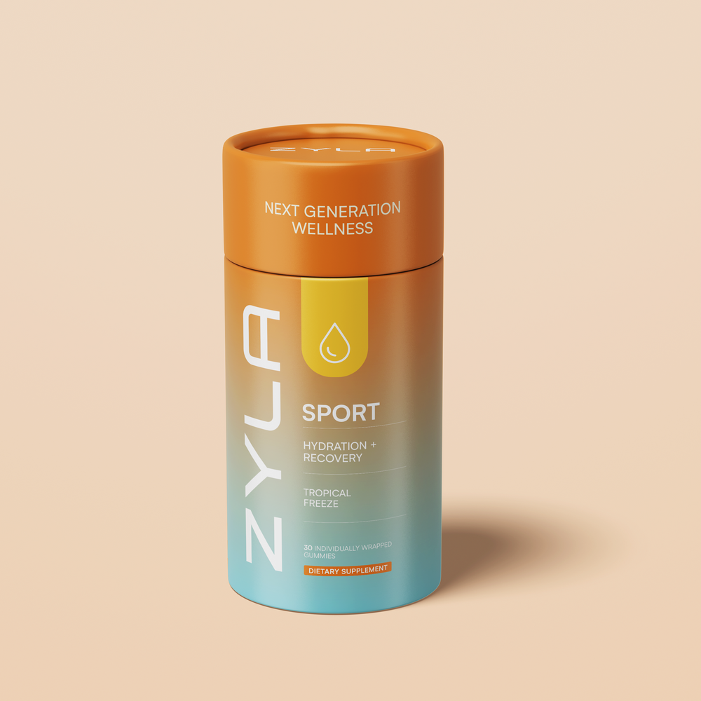 ZYLA Sport Gummies – Hydration & Recovery Support | Tropical Freeze | 30 Individually Wrapped Gummies