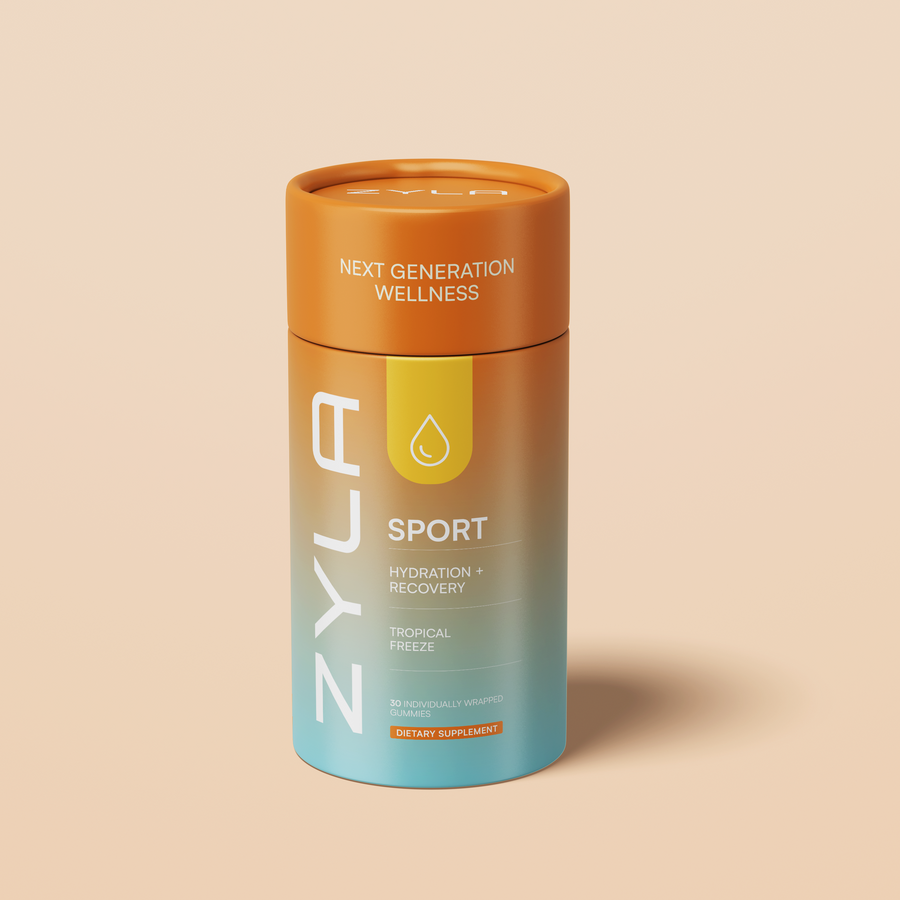 ZYLA Sport Gummies – Hydration & Recovery Support | Tropical Freeze | 30 Individually Wrapped Gummies