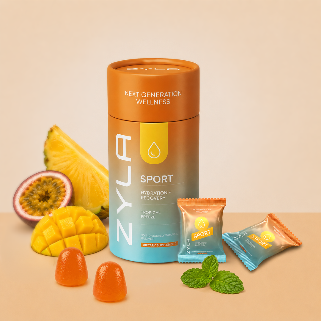 ZYLA Sport Gummies – Hydration & Recovery Support | Tropical Freeze | 30 Individually Wrapped Gummies