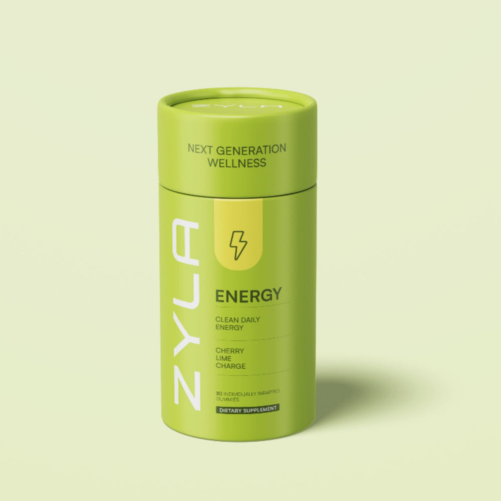 ZYLA Energy Gummies – Clean Daily Energy Support | Cherry Lime Charge | 30 Individually Wrapped Gummies