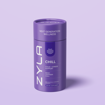 ZYLA Chill Gummies – Calm & Stress Support | Berry Lavender Chill | 30 Individually Wrapped Gummies